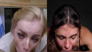 Throat Goat Battle (Red vs Blue) - Teen Ana Vs One Nympo