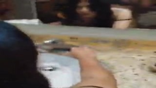 creampie fills us with squirting cock in motel after party