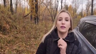 My Slut Stepsister - My teen stepsister loves to fuck and swallow cum outdoors. - POV