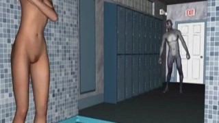 A young girl is brutally killed by a zombie that she happens to come across in a dark alley