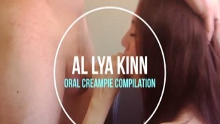 The task is to change three words in a sentence, "oral creampie compilation," to create a new sentence