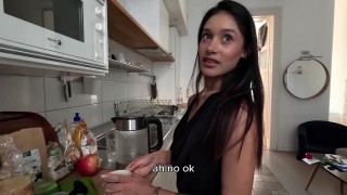 creampie fantasy fulfilled - i didn t have milk for her coffee but i had some for her pussy
