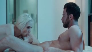 Guy massages and fucks blonde russian gf