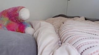 Mila Solana - Little Step Sister Moves Into My Room - Catches Me Jerking Off and Fucks Me