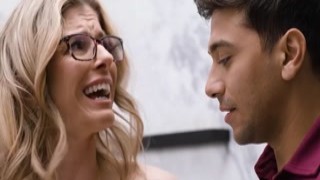 Soaking wet stepmom fucks with her stepson