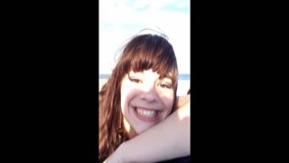 Pocahontas Jones - Public Beach Blowjob with a Huge Coc