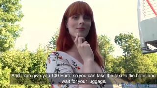 Tall and leggy redhead with large tits adventures on penis like a true cowgirl