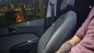 renatasurtada - Risky masturbation for a redhead who was at the bus stop.