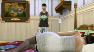 japanese step son fucks japanese mom after after sharing the same bed
