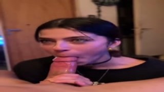 Blake and Blacky - He Provoked Me Playing in Thong and Had to Give a Blow Job With a Lot of Saliva