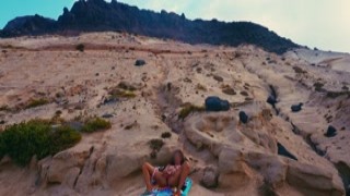 Beverlyciousxxx - Shameless MILF on Vacation Masturbates on a Public Beach then Gets Fucked by a Stranger