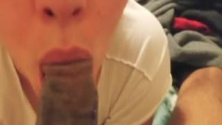 The best sloppy blowjob sucking BBC was given by Jane