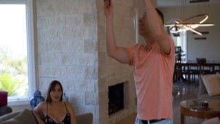 Stepdaughter teasing stepdad to fuck her