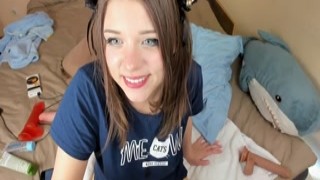 katya_letova - Nerdy Catgirl masturbation