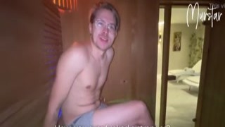 i gave a risky blowjob in hotel sauna