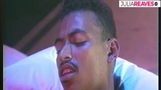 Retro German Amateurs - Horny bitch enjoys two massive dicks fucking her holes at a go