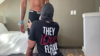 a replaced latina came to rob big black cock