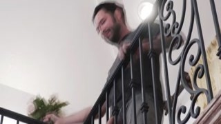 Luna works on Tommys cock to receive his loads