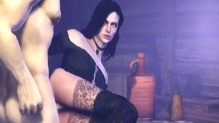Hentai Yennefer, a character from The Witcher series, appears in some anime-style or comic book illustrations where she is often depicted engaging in scenes of explicit content