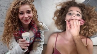 spare some change - her first time on camera