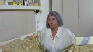 Old Grandma Enjoys Lesbian Fun