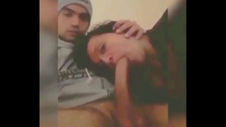 the girl knows how to suck a big dick