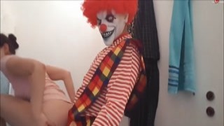 Brutal...!!! Fieser Horror Clown, benutzt mich als Anales Fickfleisch mit Fickschnitte-18