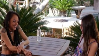Busty milf fingering stepdaughters bff