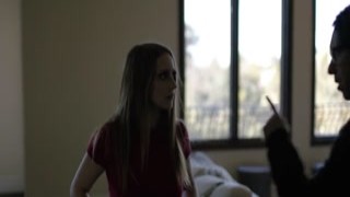 Stepdaughter seducing pissed off stepdad
