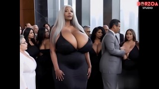 old grandma have sex with young virgin boy in elevator and give his big dick blowjob 3d ai hentai 
