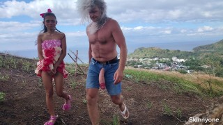 abnormal sexual activities publicly in ocean and on mountain with biggest cock and smallest pussy