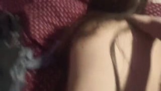 I still remember that night vividly, my body shaking with ecstasy as I let out lustful moans while my friend's powerful presence filled me