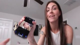 Rhea, as my sister, catches me jerking off to her nude selfies