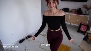 the pizza girl ate my pizza and wanted to run away. i made her suck