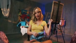 Petite blonde sucks cock for inspiration