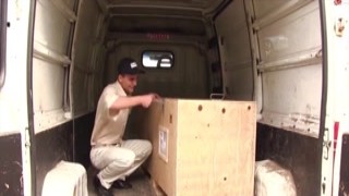 Der Fahrer Des Lieferservis Mit Ornellax