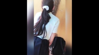 real quickie sex to college girl mexican students fucking in break time inside college 