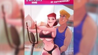 Curvy and voluptuous milf cartoon enthusiast
