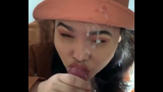 my boyfriend s dick isn t huge but his cumshots definitely are