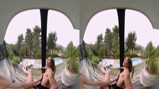 Our First Time Fucking on a Balcony - Virtual Real Porn