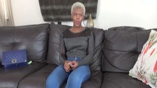 Amateur African MILF falls into sex trap fake modeling casting