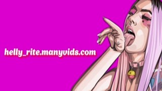 Helly Rite - Cute Teen Bunny Cumming from Big Dildo in Ass