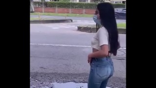 ligando a una flaca linda en la calle termino clavandole mi polla - alexa joes