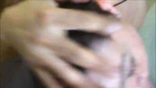 my wife got bareback fucked by black man then he kissed me after sucking my BBC