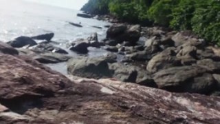 Poly-amory - Сrept up to nudist blonde on the beach and