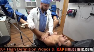 doctor tampa takes aria nicole s virginity while she gets lesbian conversion therapy from nurses channy crossfire and genesis full movie at bondagecliniccom 