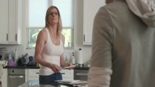 Cory Chase, a horny and hot MILF, empties her stepson's cock