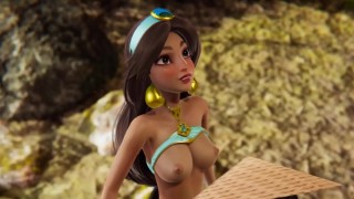 disney futa - raya gets creampied by jasmine - 3d porn