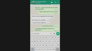 hot chat by wasap with cheating tinder girl