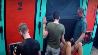 MadGloryHoles - Beautiful tits and 2 milfs. What a dream!